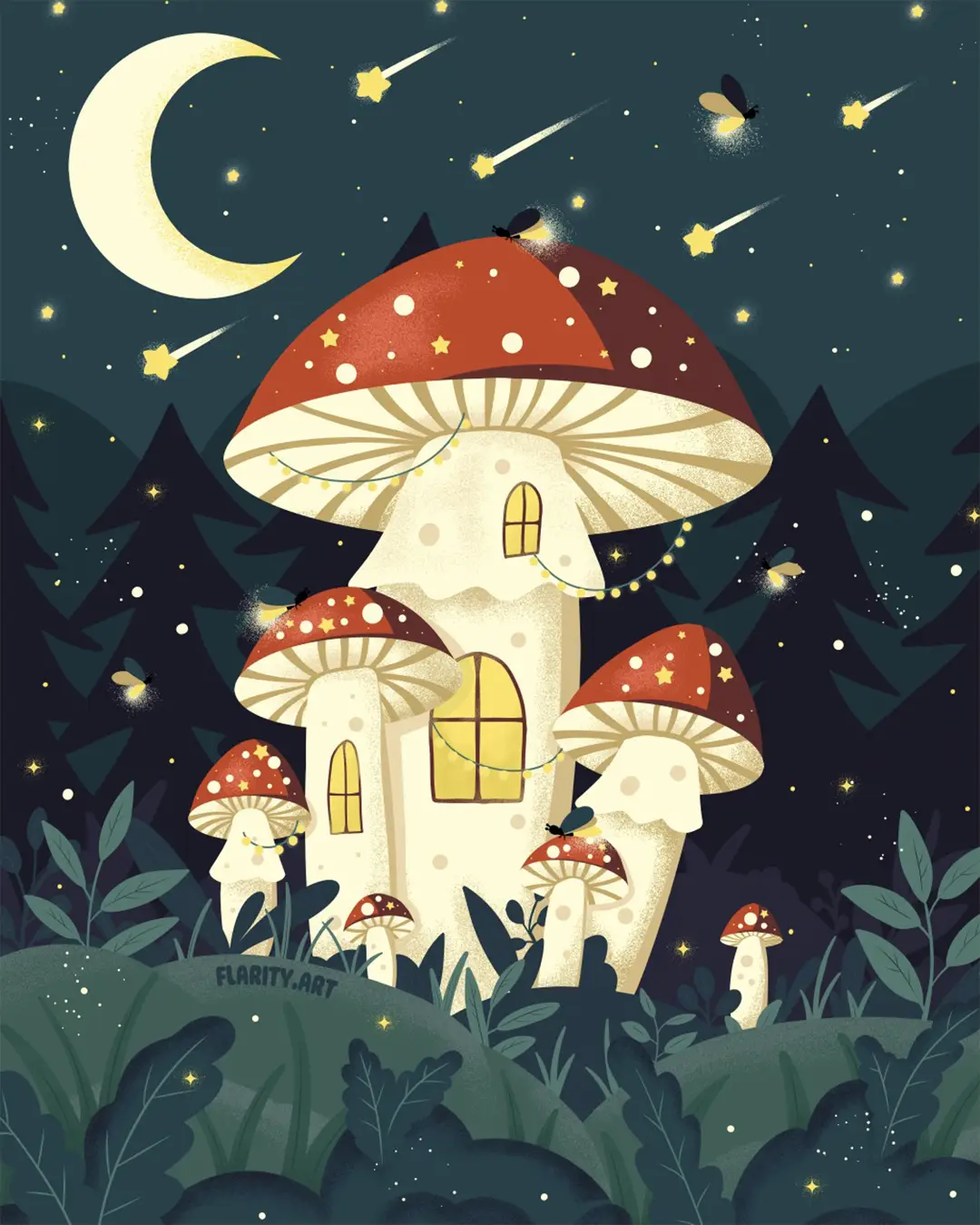 Sweet Spring Instagram Art Challenge - Fantastic Fungi - flarity.art