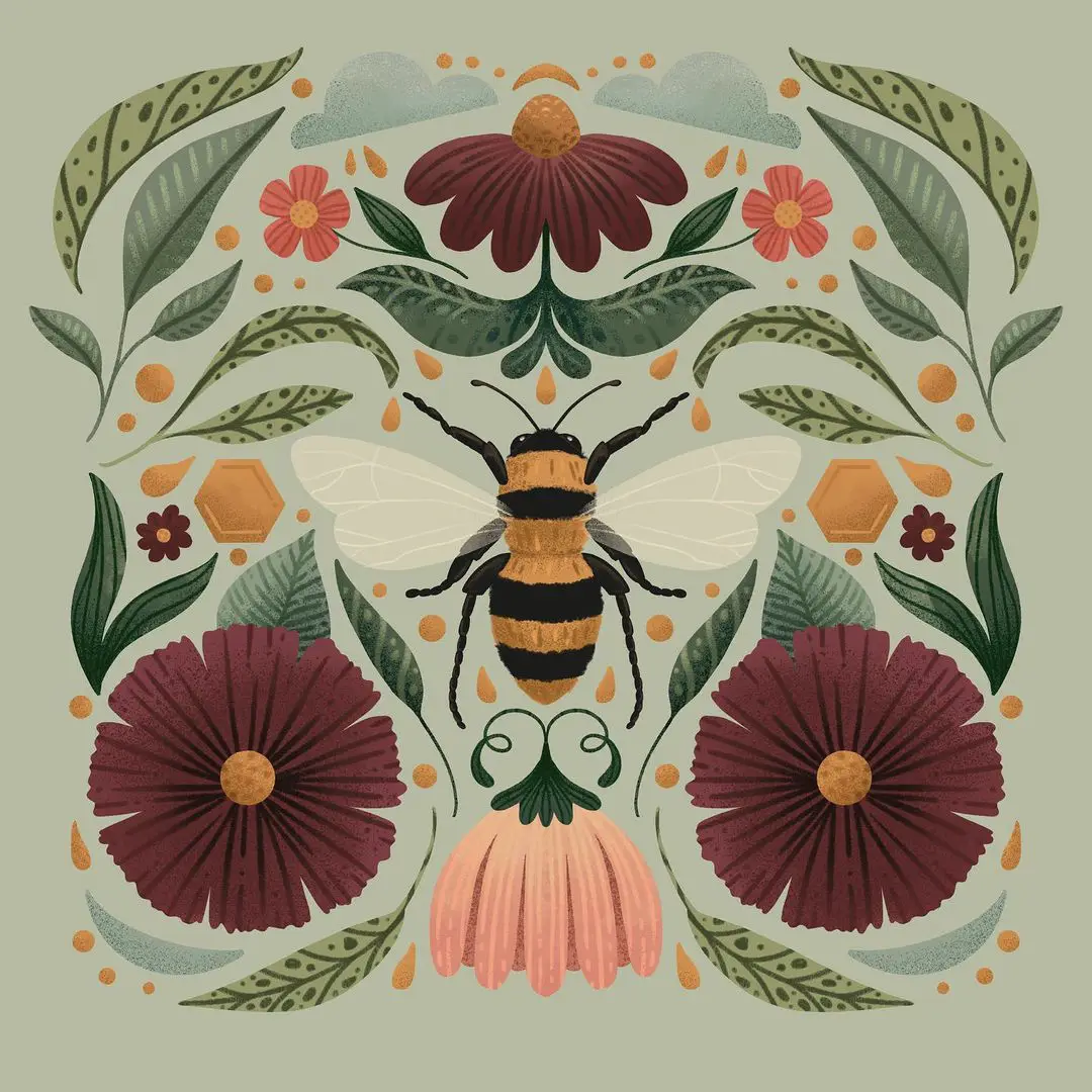 Sweet Spring Instagram Art Challenge - Birds + Bees - jendriskell