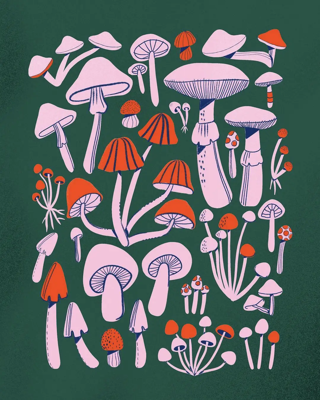 Sweet Spring Instagram Art Challenge - Fantastic Fungi - lucykane.ink