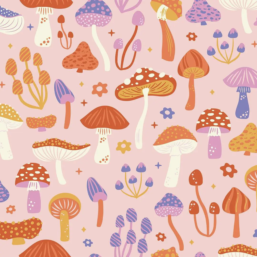 Sweet Spring Instagram Art Challenge - Fantastic Fungi - jessmillerdraws