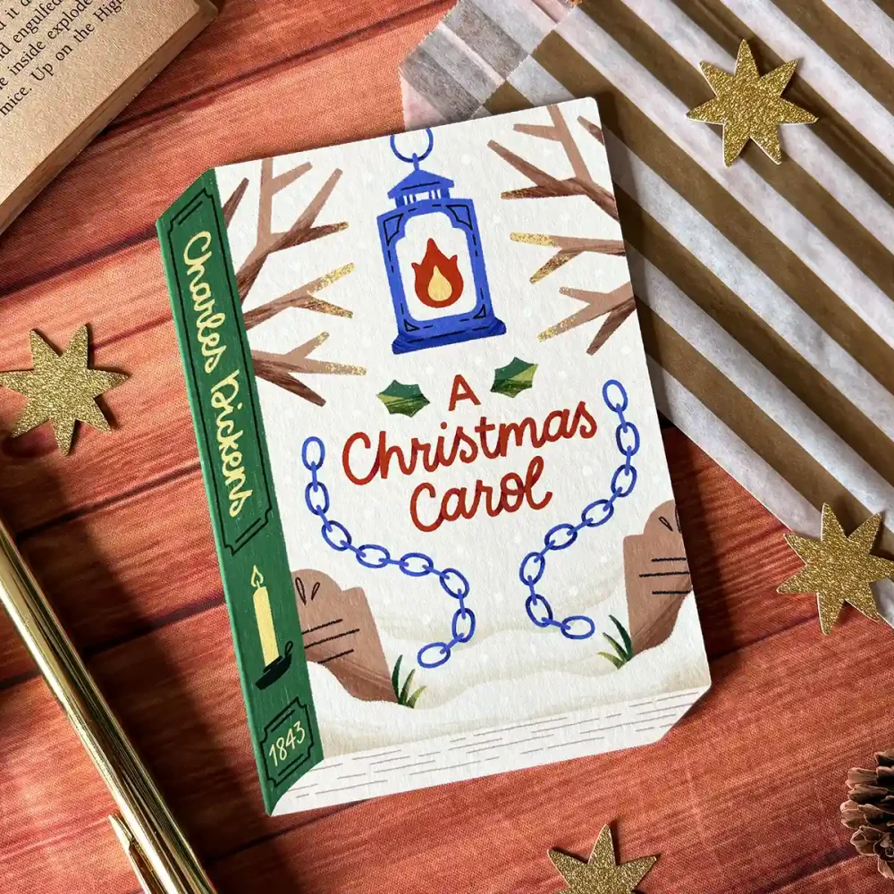 Clare Lewis Christmas 2026 Storybook Card - A Christmas Carol