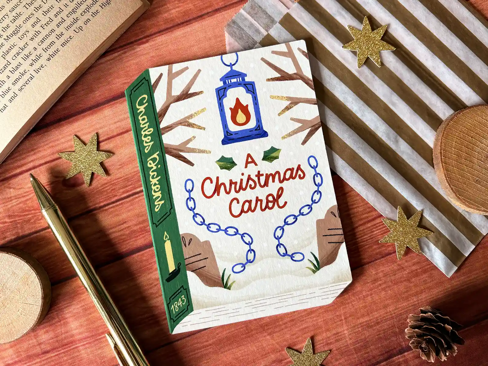 Clare Lewis Christmas 2026 Storybook Card - A Christmas Carol
