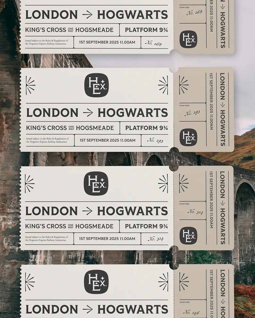 Hogwarts - Express tickets