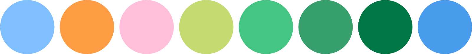 Clare Lewis Puddle Ducks Pattern Colour Swatches