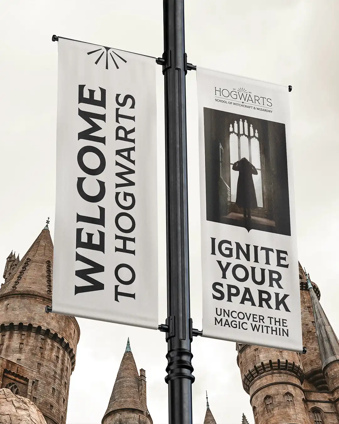 Hogwarts - platform flags