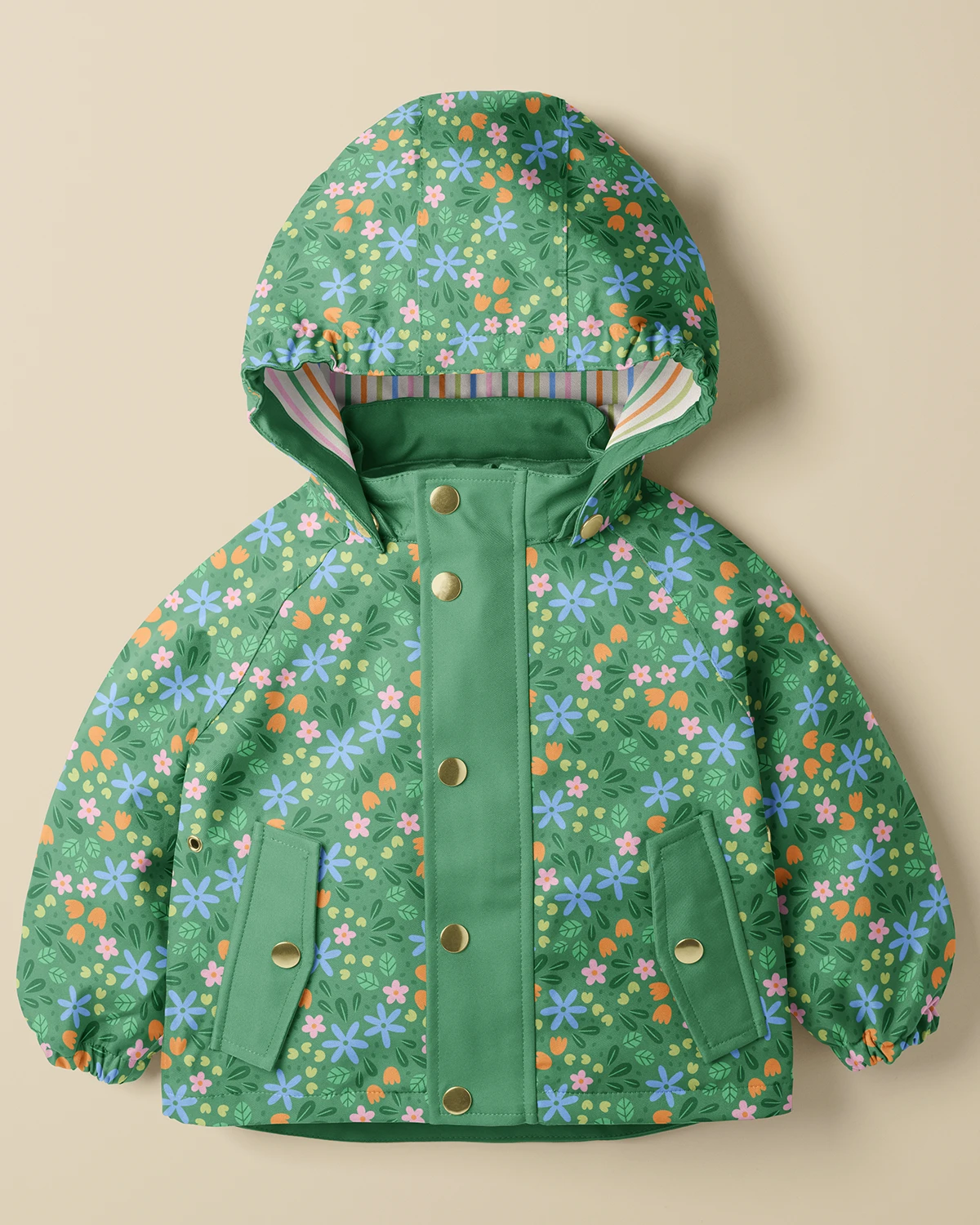 Clare Lewis Puddle Ducks Pattern Raincoat