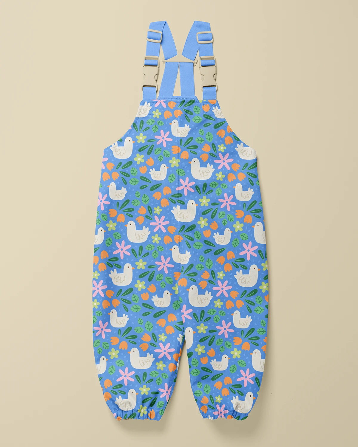 Clare Lewis Puddle Ducks Pattern Rainsuit