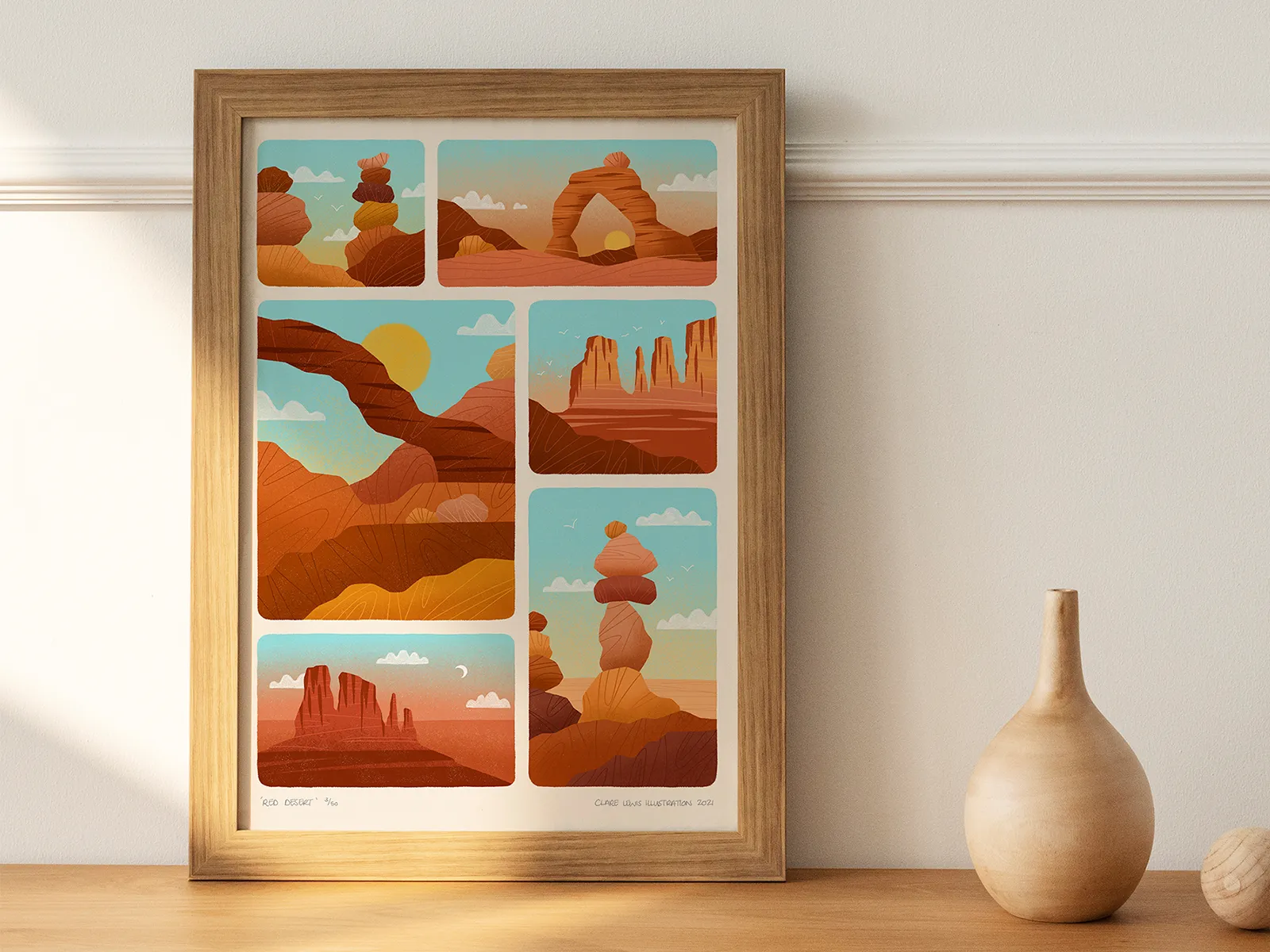 Red Desert art print