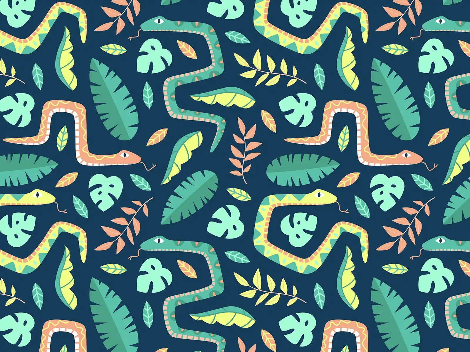 Pattern: Snake Jungle 1