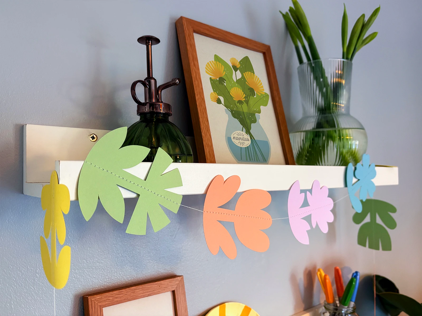 Spring Floral Paper Bunting - Image 2