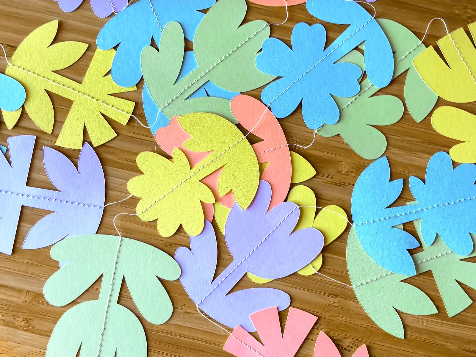 Spring Floral Paper Bunting - Image 4