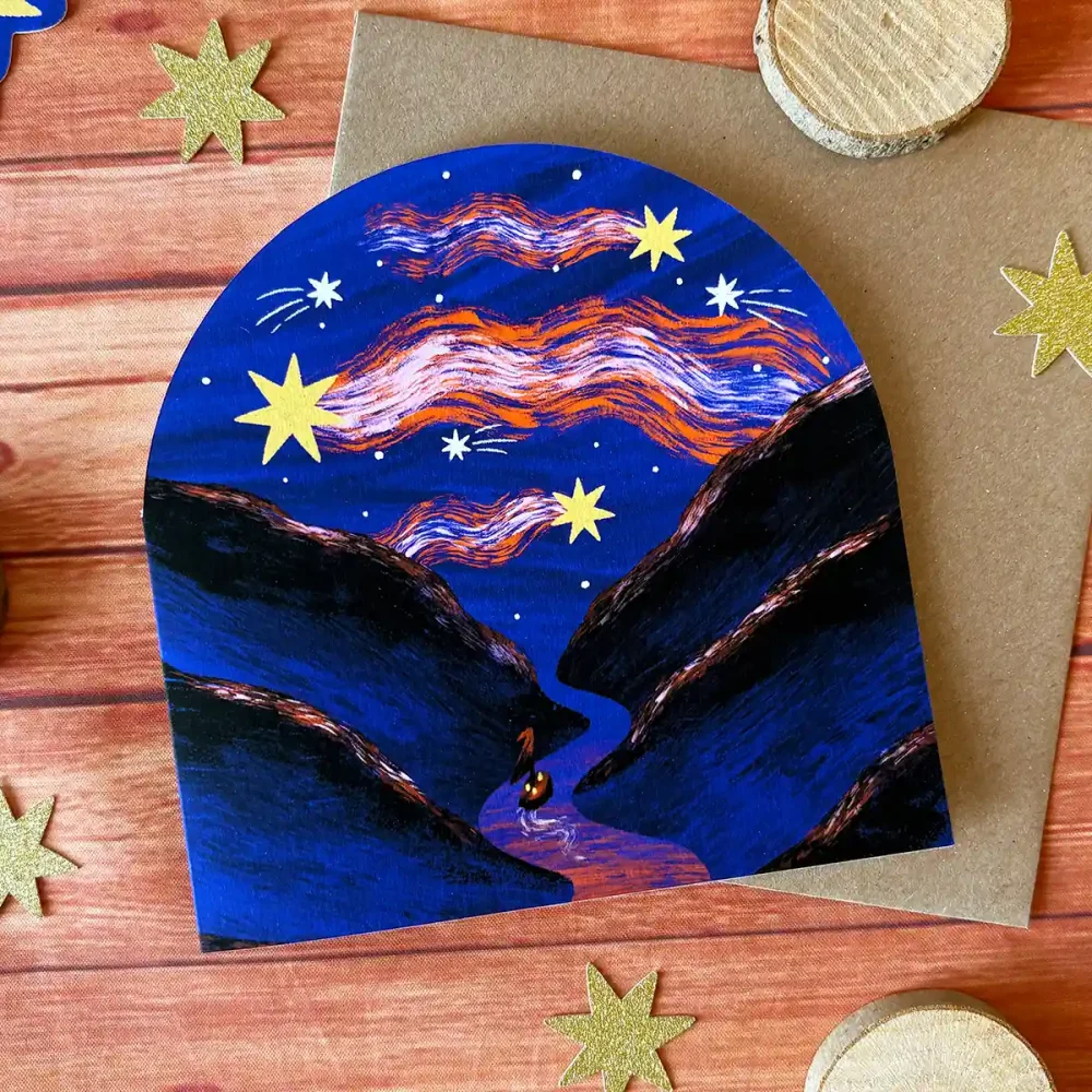 Guiding Star Christmas Card: River