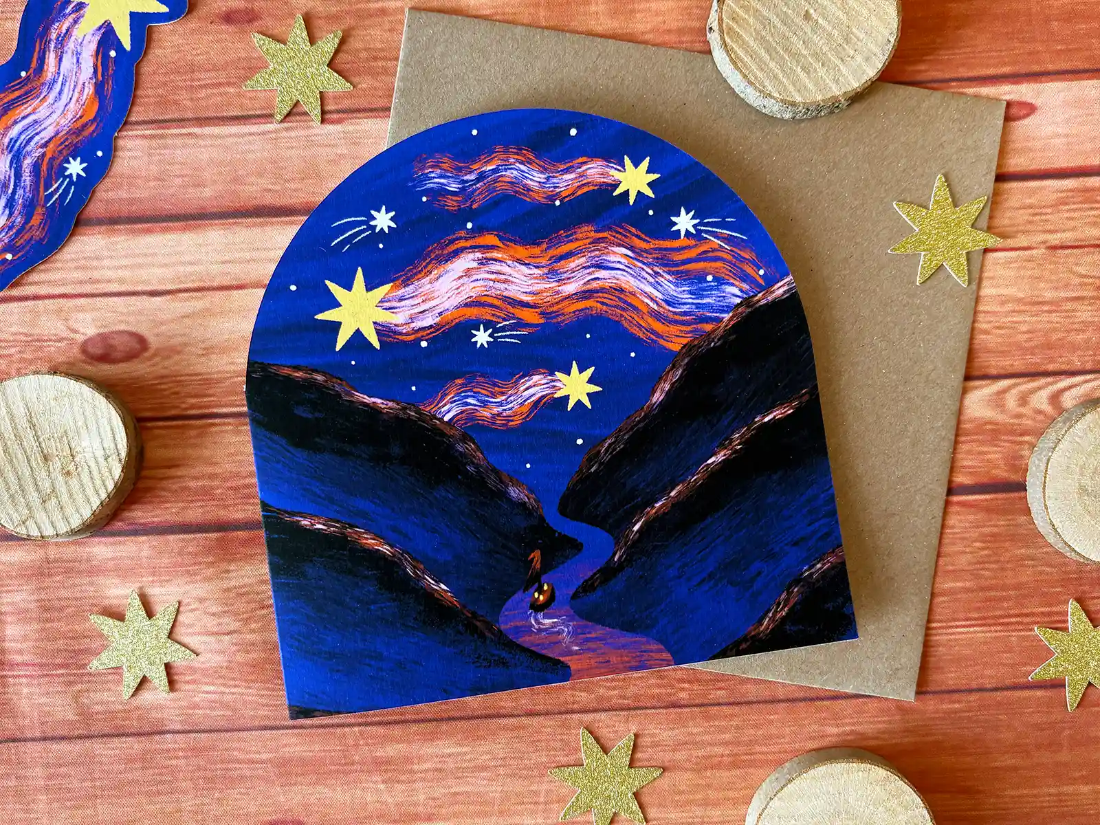 Guiding Star Christmas Card: River