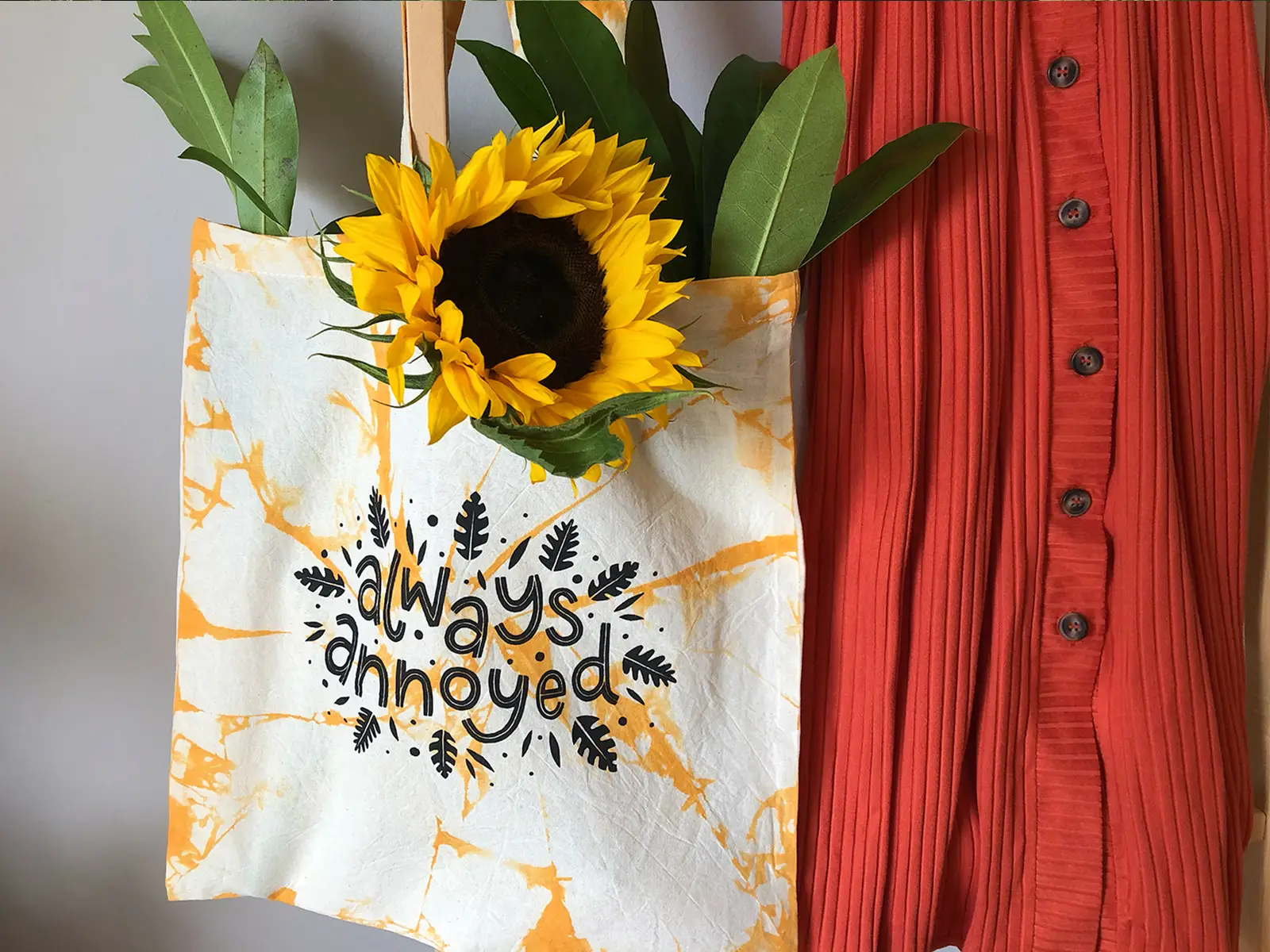 Always Annoyed Tote Bag in gold