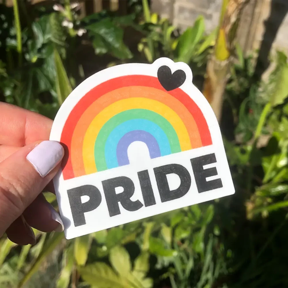 Pride rainbow arch sticker