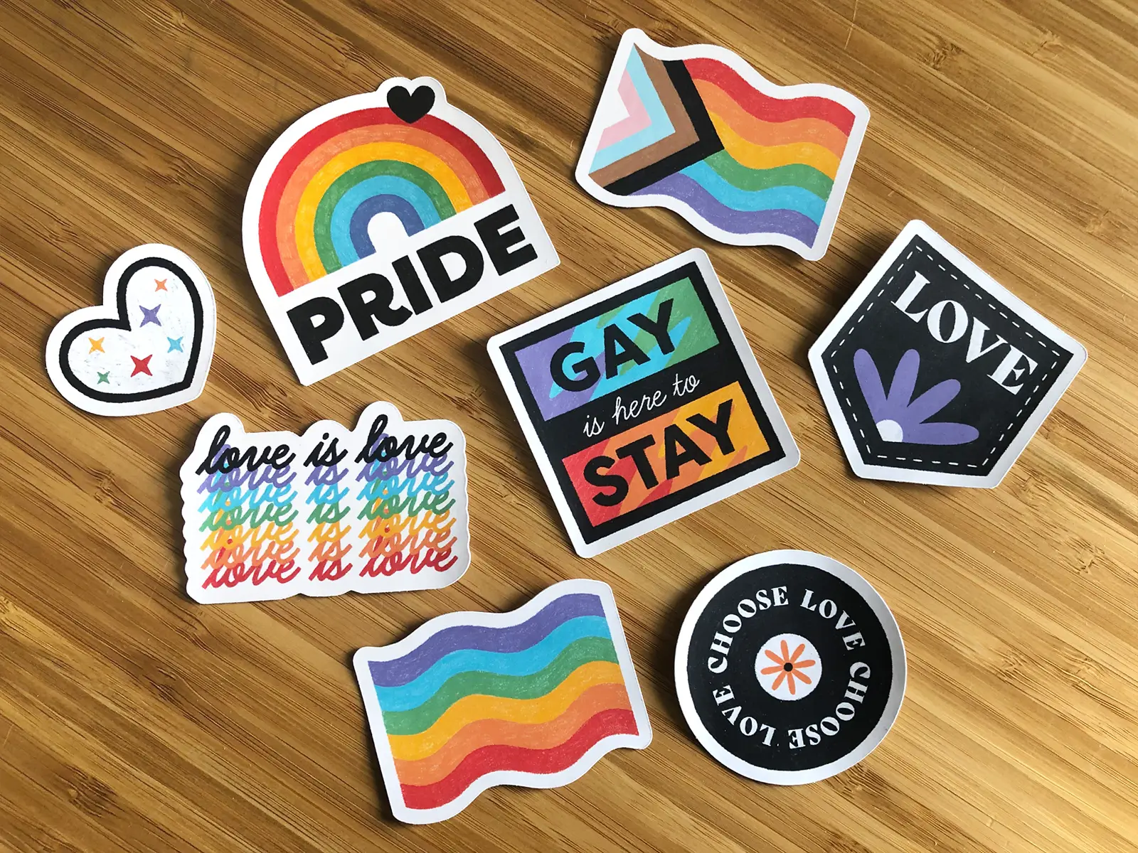 LGBT Pride sticker pack, Decorative accessories